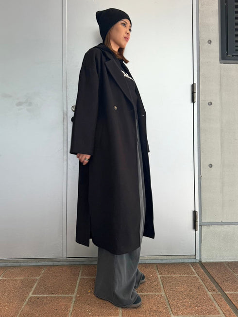 スリットロングテーラードコート